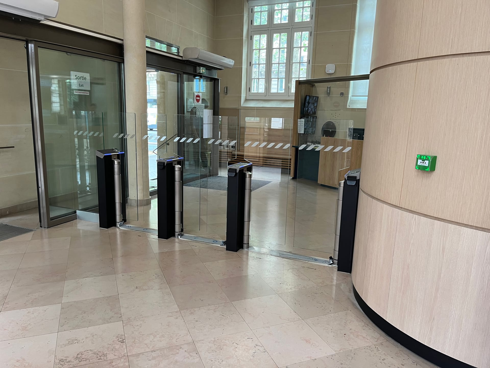 Portillons d’entrée rapides